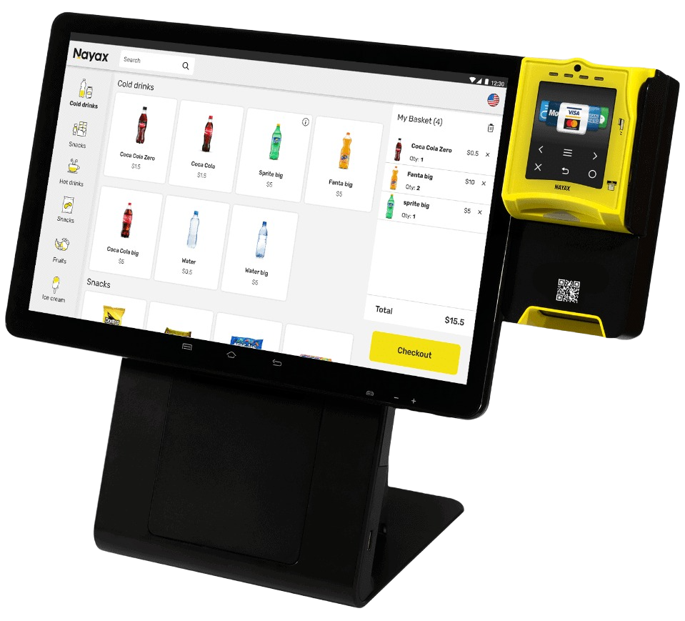Nayax Nova Market for micro-markets, vending business - QM Distribution