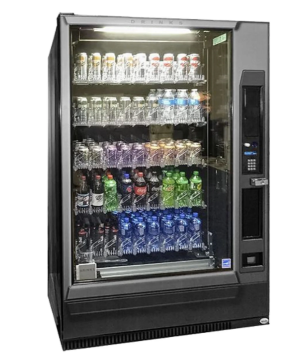 Vendo GF9 Glass front drink vending machine for sale